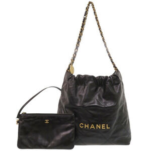 Chanel 22 Small AS3260 Calf Leather Black Tote Bag 0129CHANEL